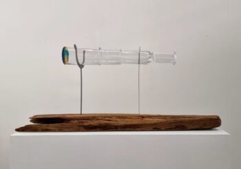Glass handblown telescope